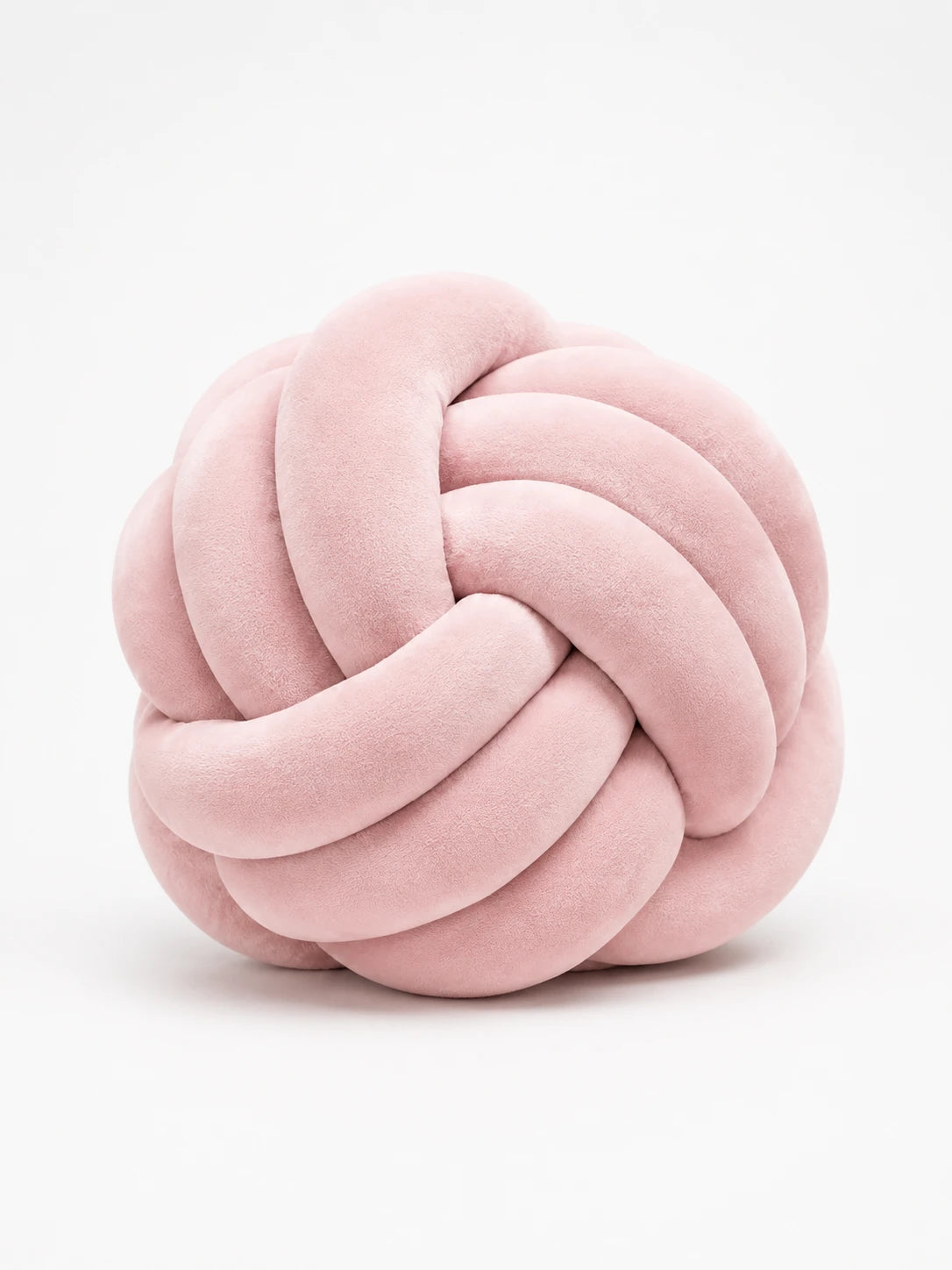 Knotted Ball Throw Pillow: Soft Sculptural Decor