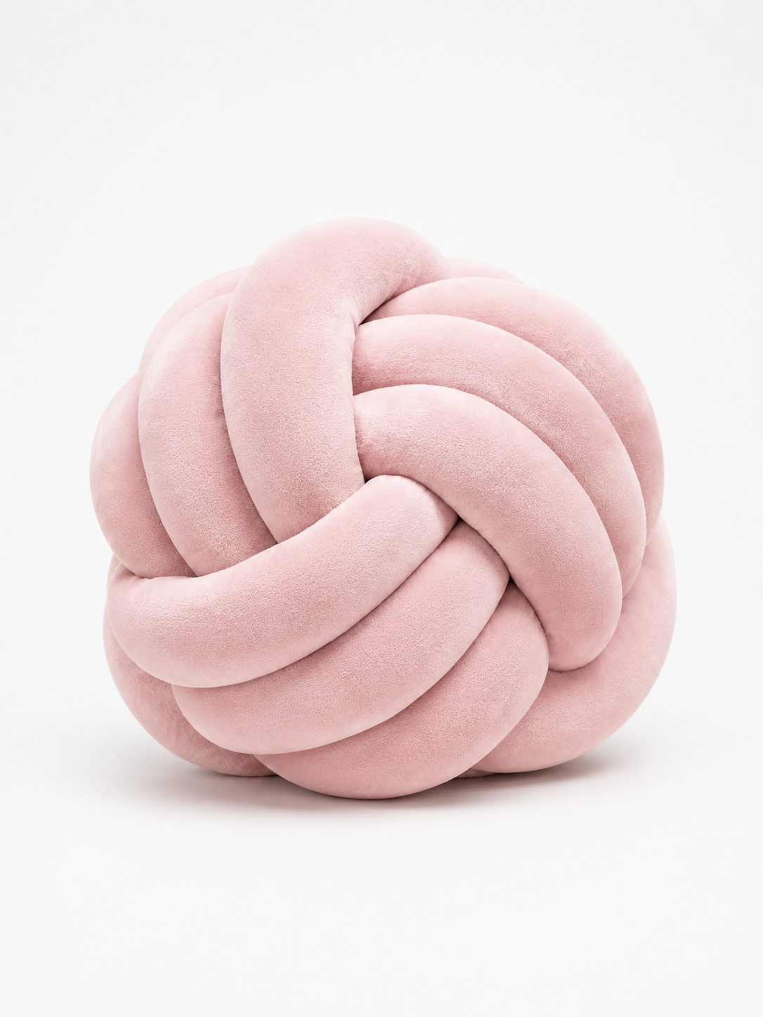 Knotted Ball Throw Pillow: Soft Sculptural Decor