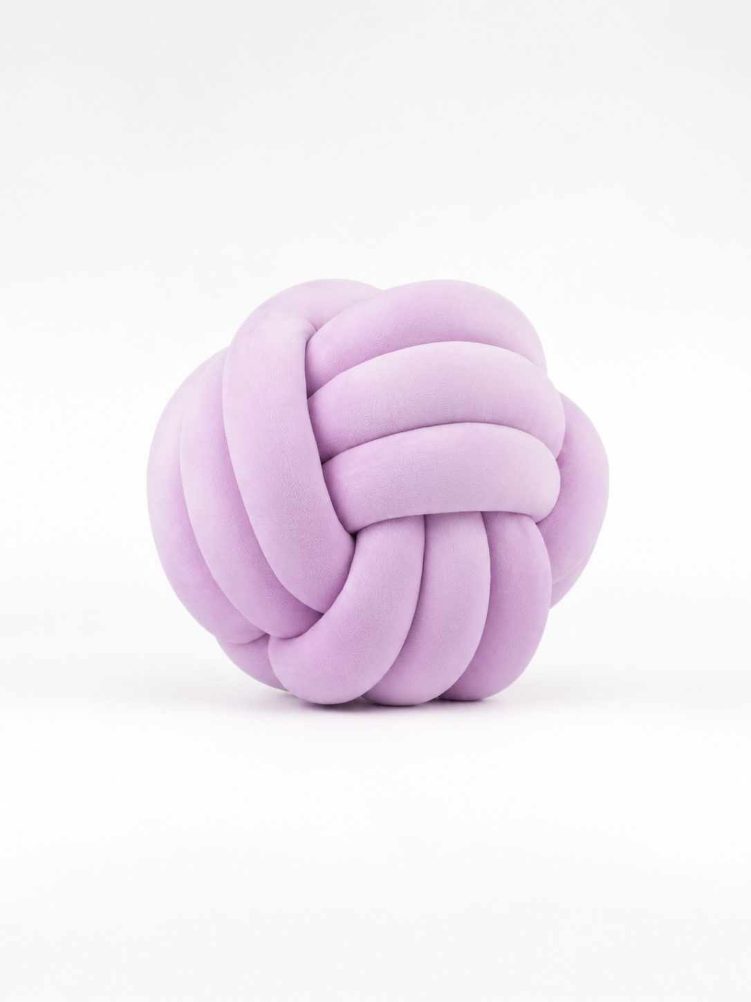Knotted Ball Throw Pillow: Soft Sculptural Decor