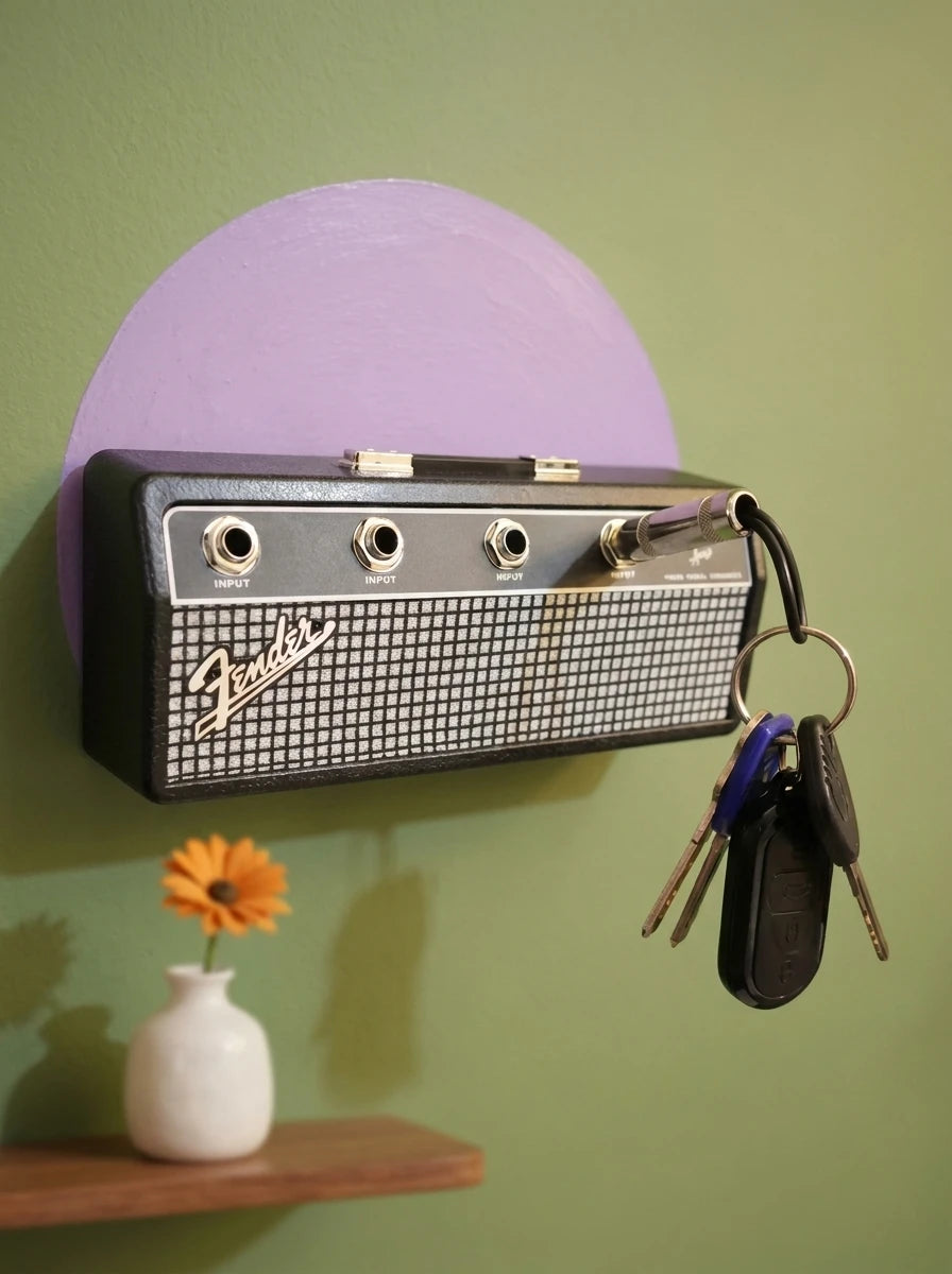Guitar Amp Wall-Mounted Key Holder: The Musician's Entryway Essential