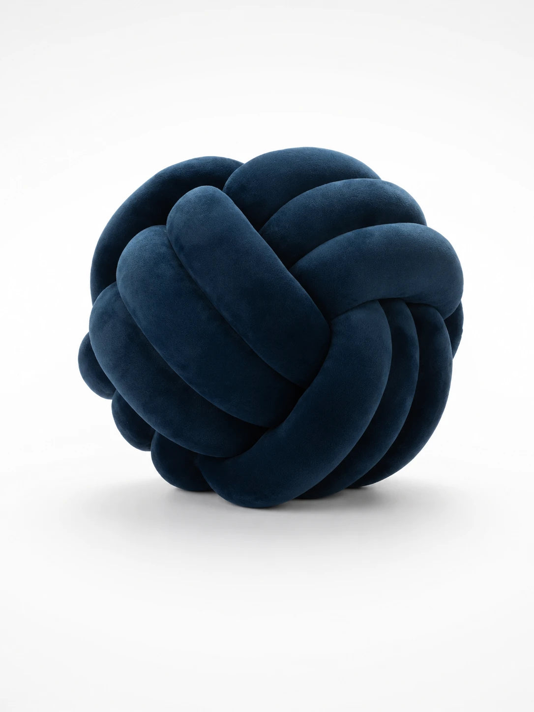 Knotted Ball Throw Pillow: Soft Sculptural Decor