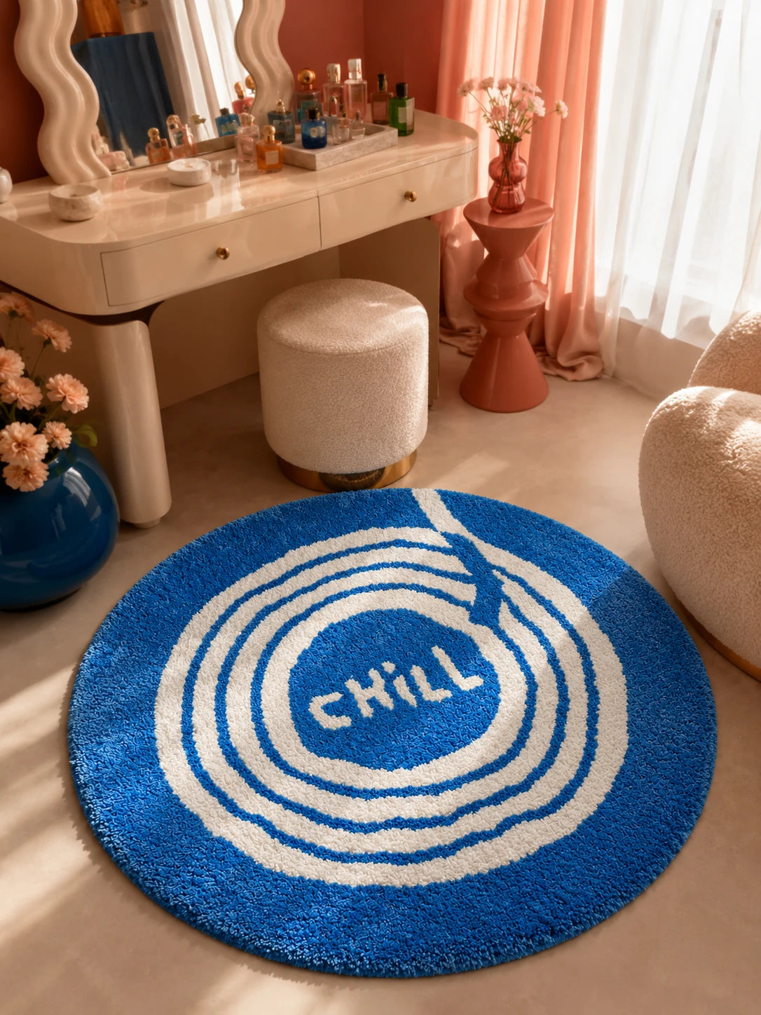 Chill Vinyl Record Area Rug