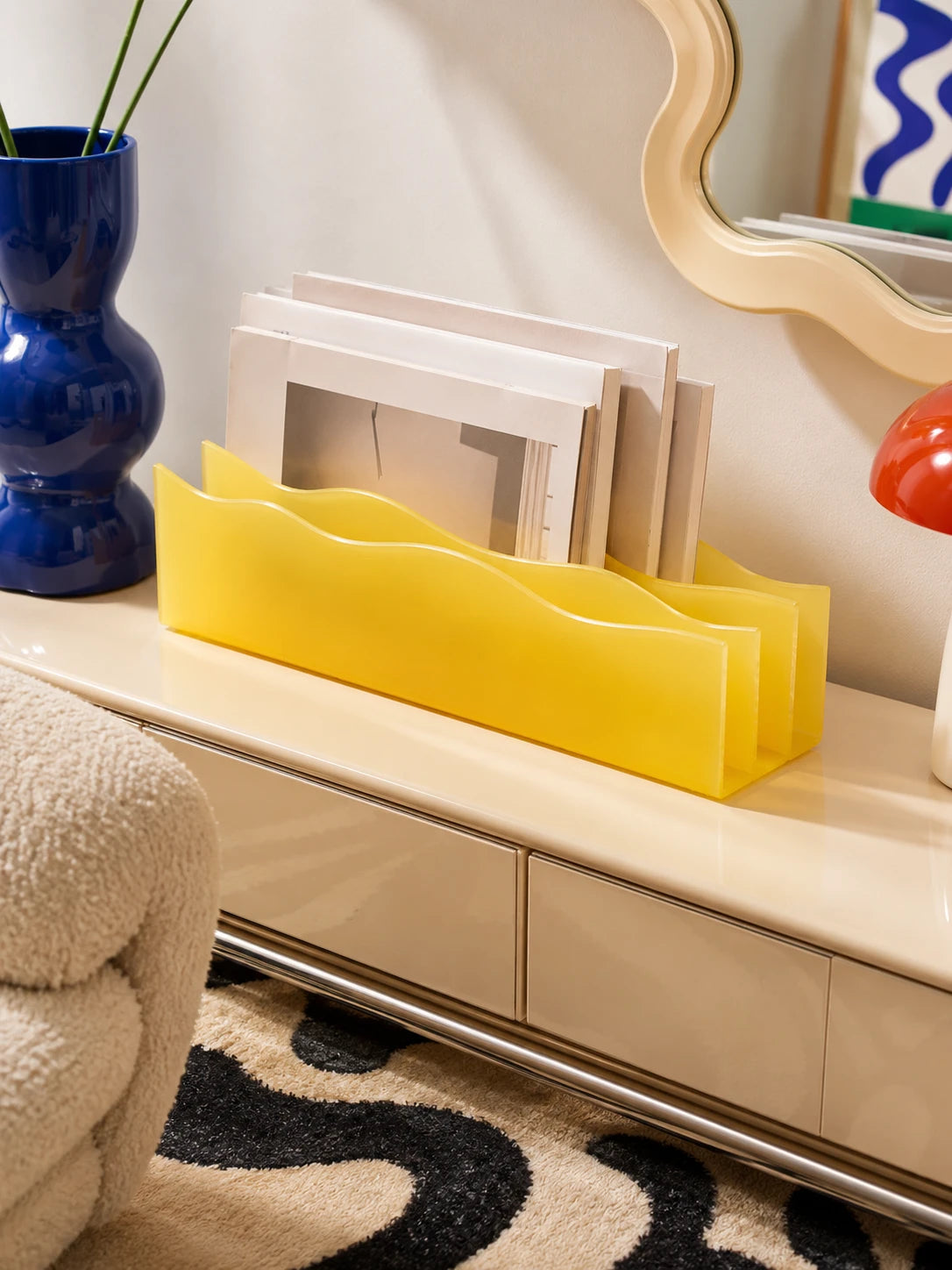 Wave Acrylic Desktop Organizer
