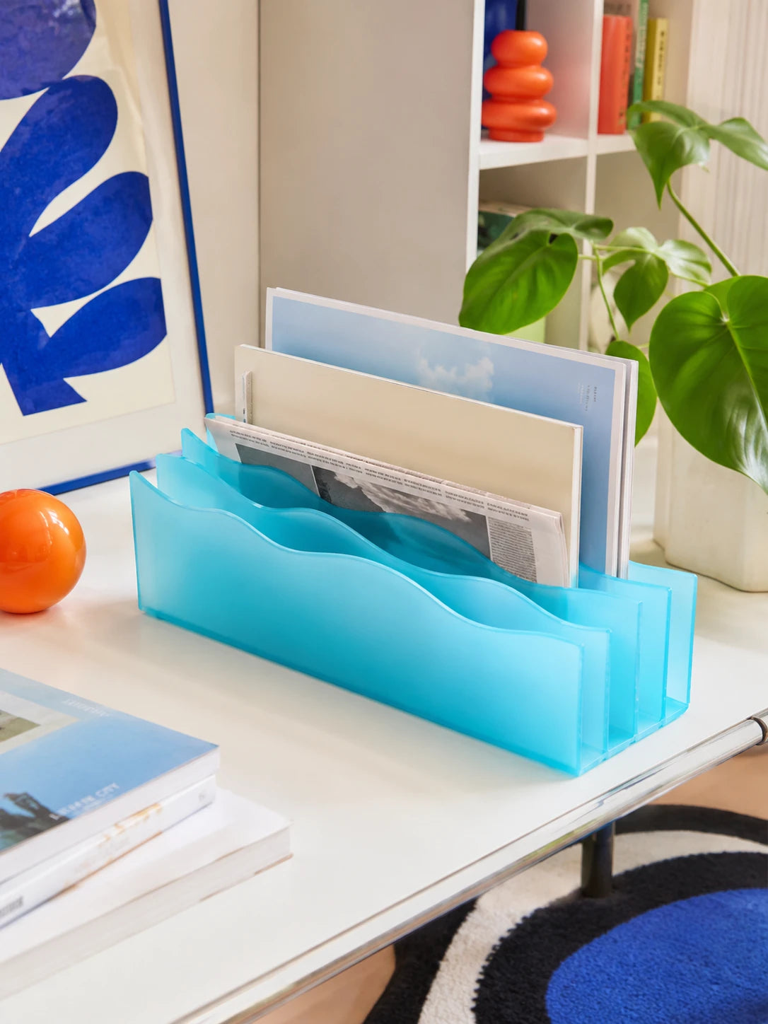 Wave Acrylic Desktop Organizer