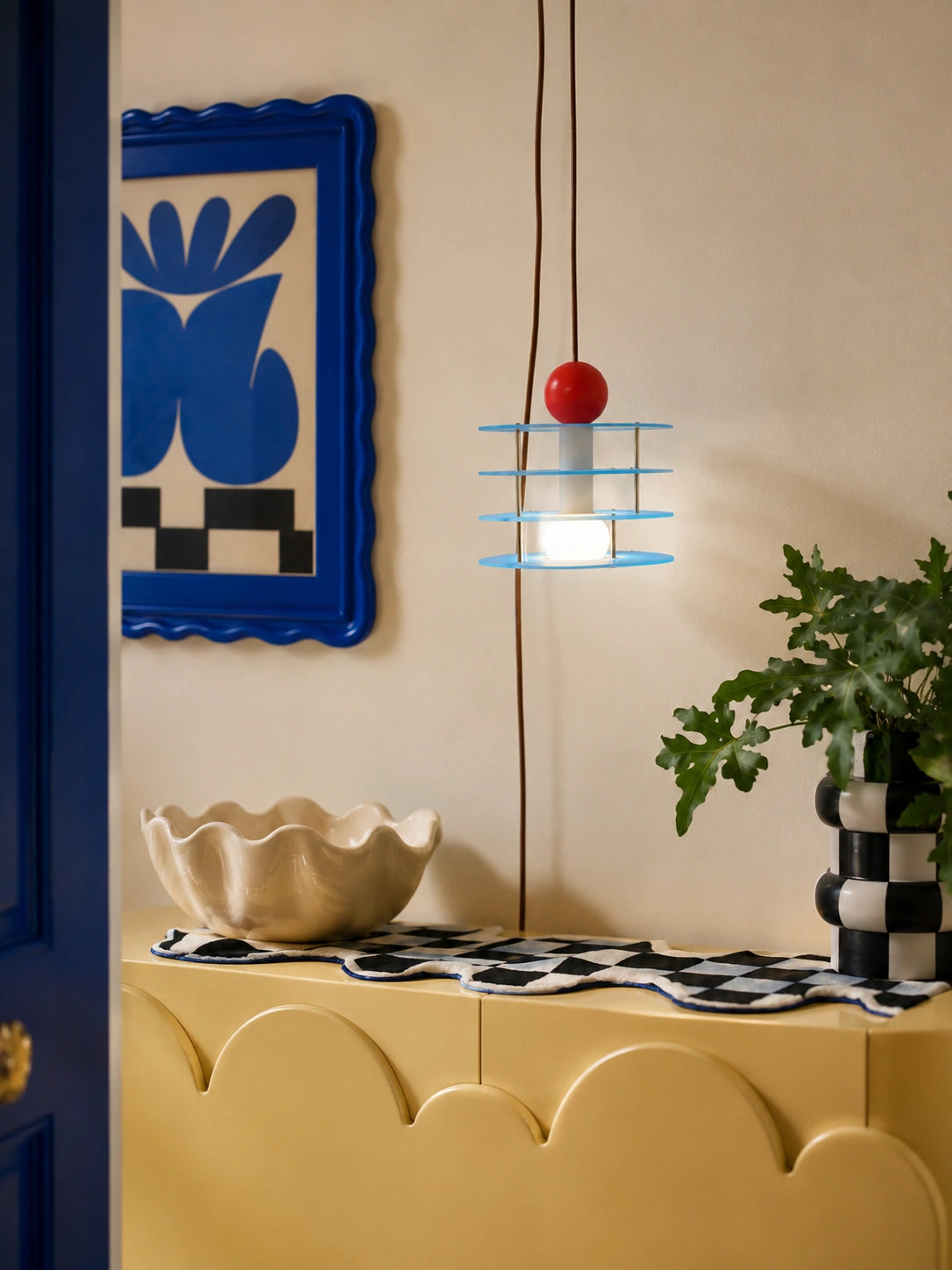 Blue Macaron Acrylic Pendant Light