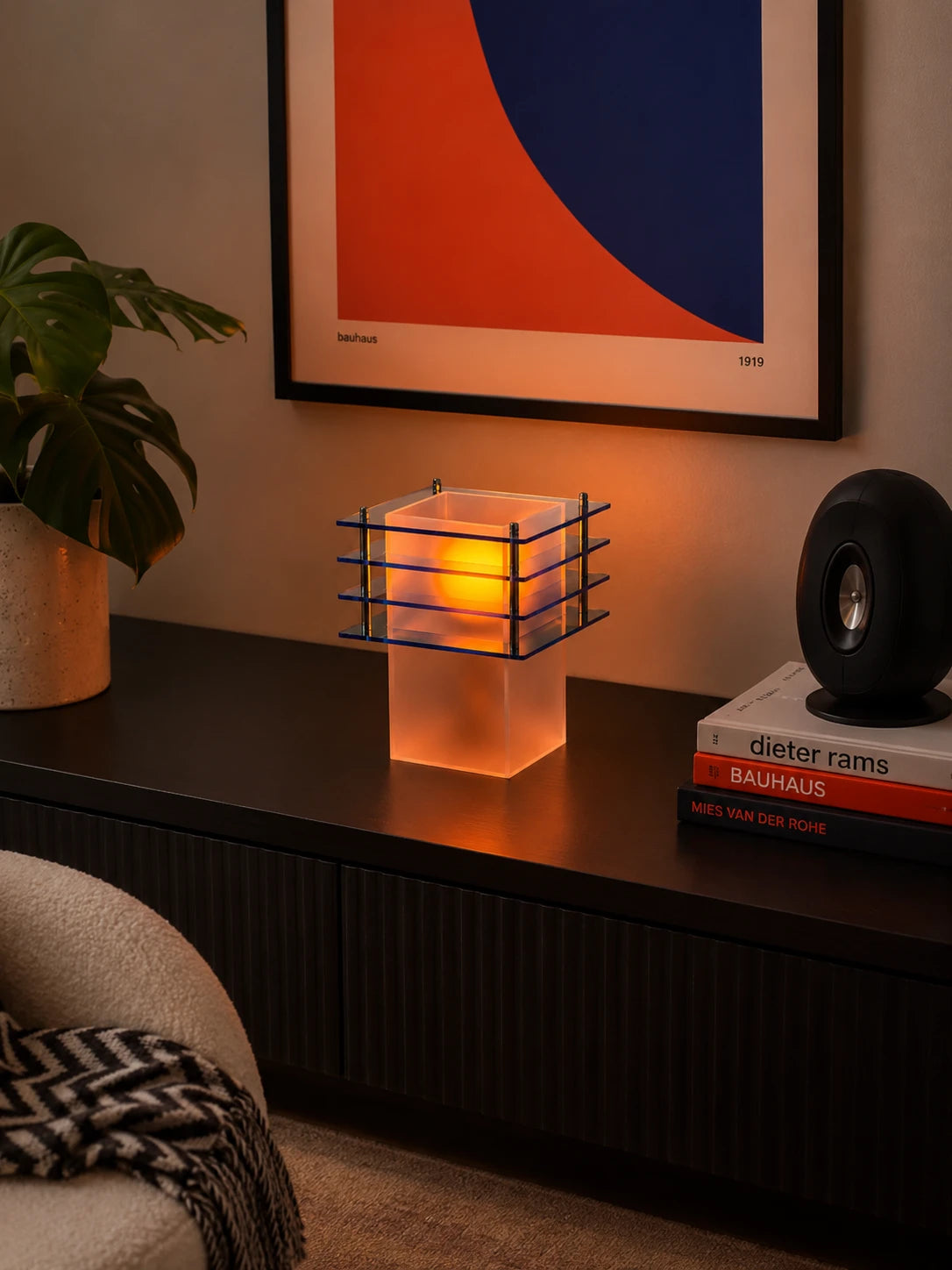 Tiered Acrylic Table Lamp