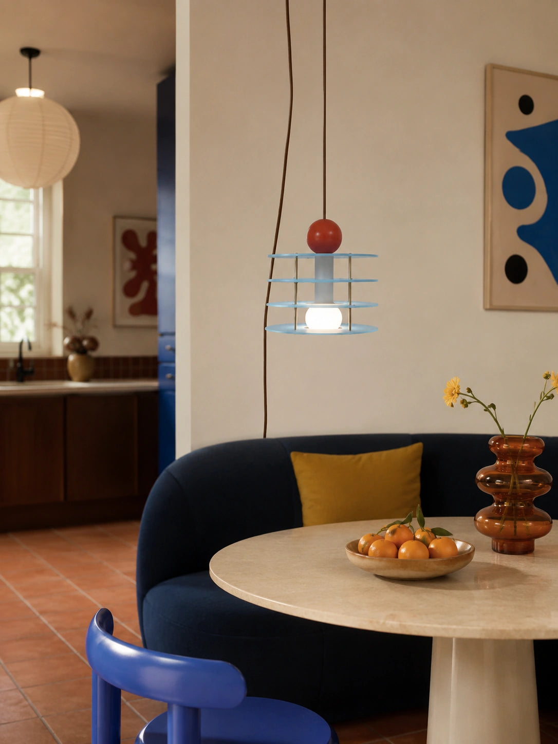 Blue Macaron Acrylic Pendant Light