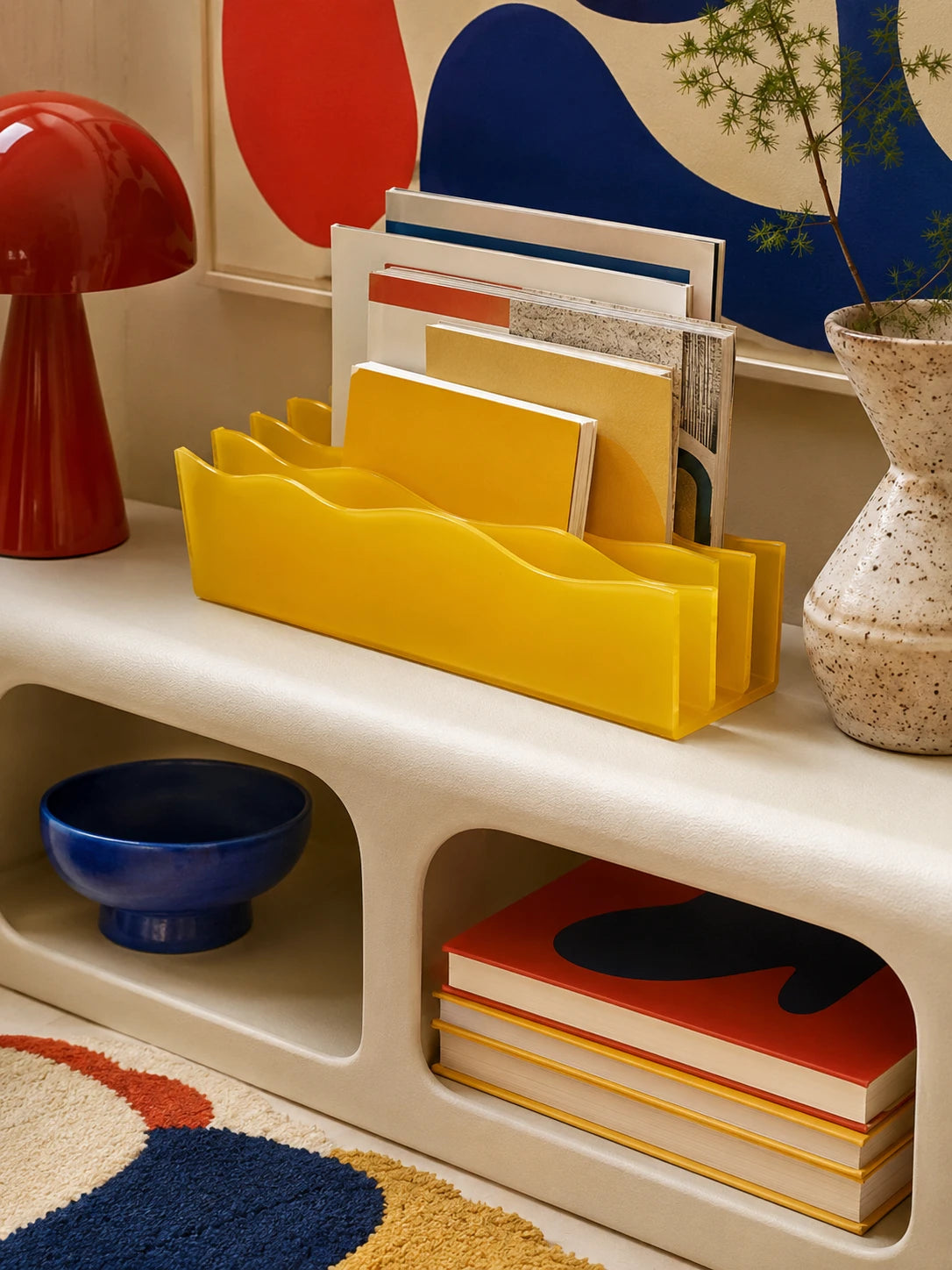 Wave Acrylic Desktop Organizer