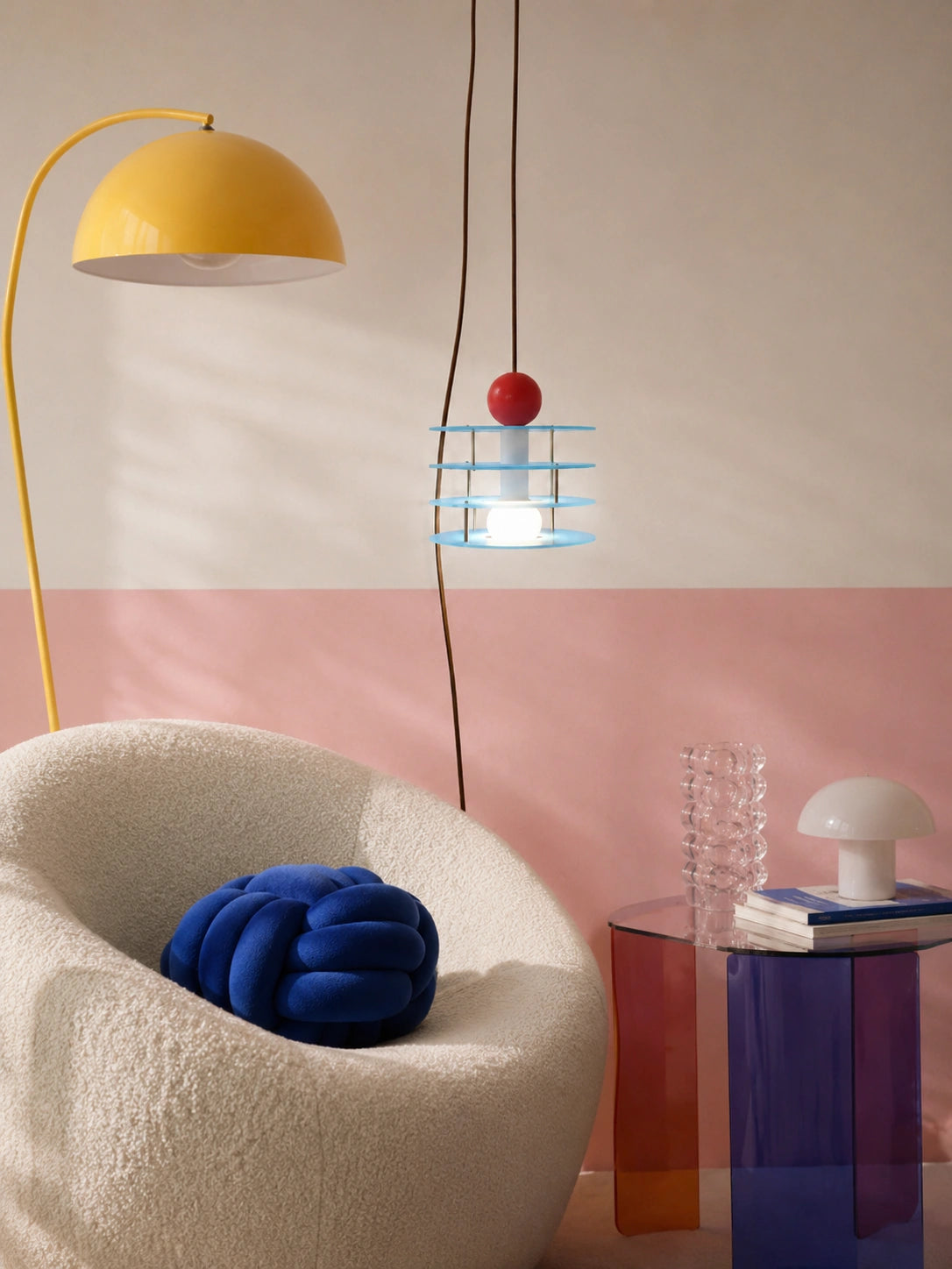 Blue Macaron Acrylic Pendant Light