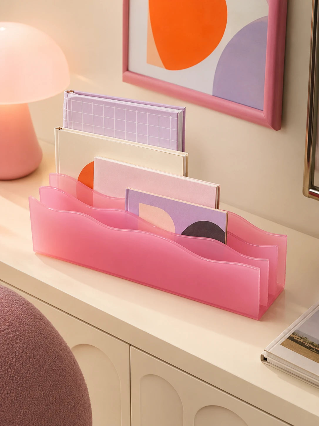 Wave Acrylic Desktop Organizer