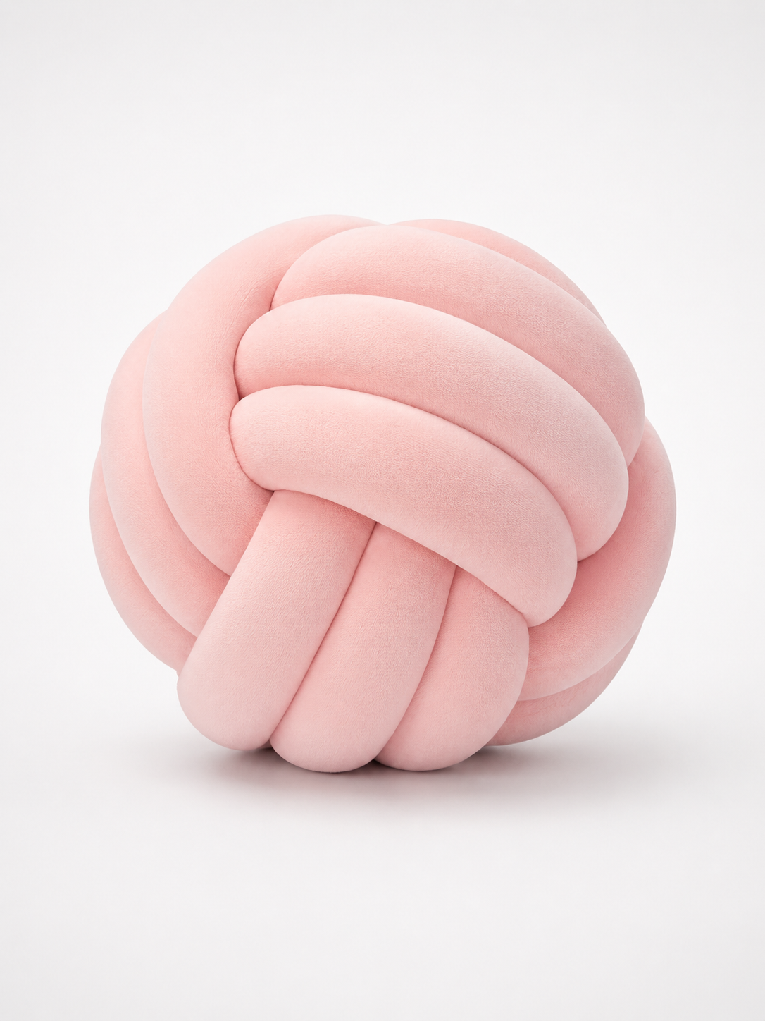 Knotted Ball Throw Pillow: Soft Sculptural Decor