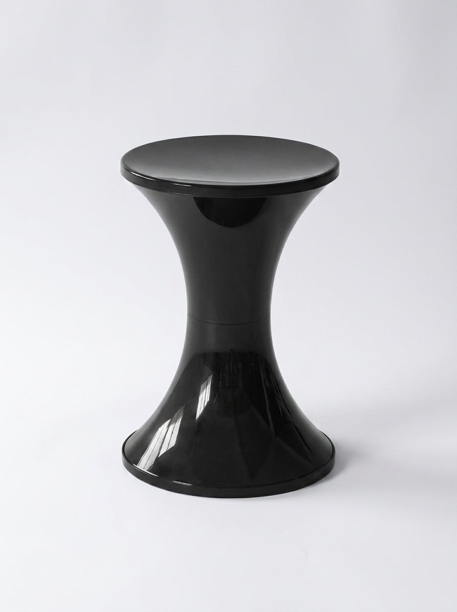 Hourglass Storage Ottoman Stool – Modern Sculptural Seating