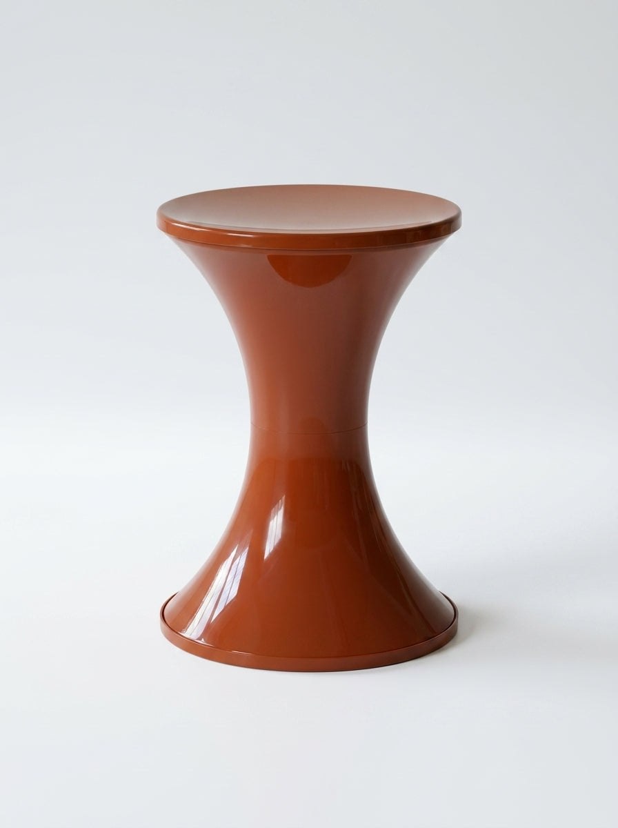 Hourglass Storage Ottoman Stool – Modern Sculptural Seating