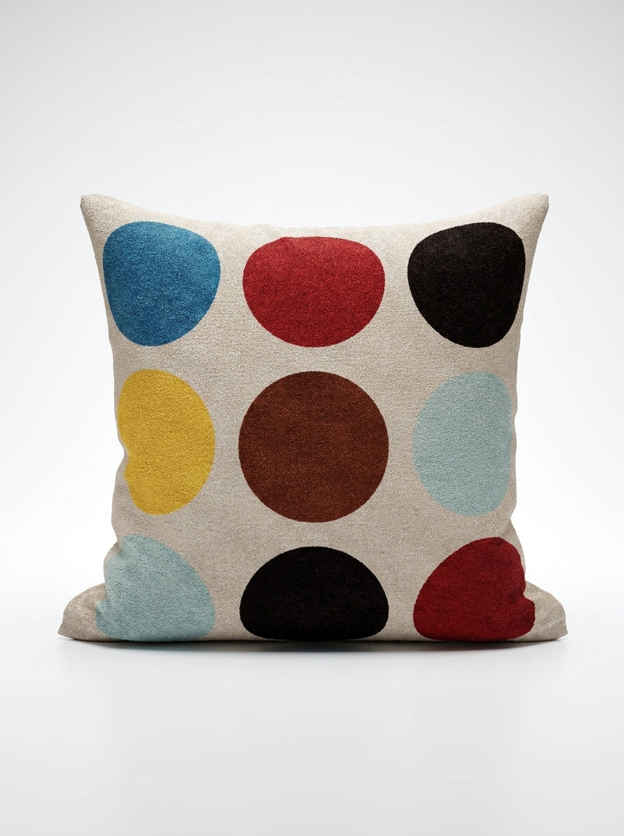 French Green Bauhaus-Style Sofa Pillow – Moran Velvet Decorative Cushion