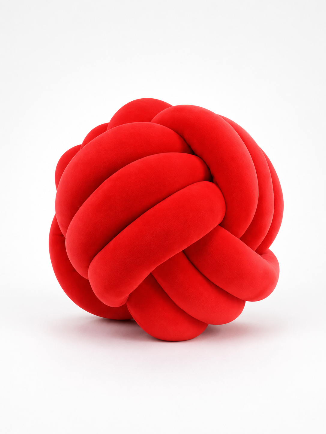 Knotted Ball Throw Pillow: Soft Sculptural Decor