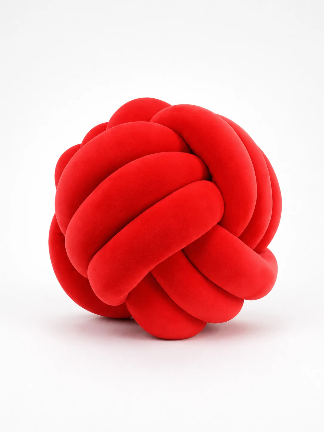 Knotted Ball Throw Pillow: Soft Sculptural Decor