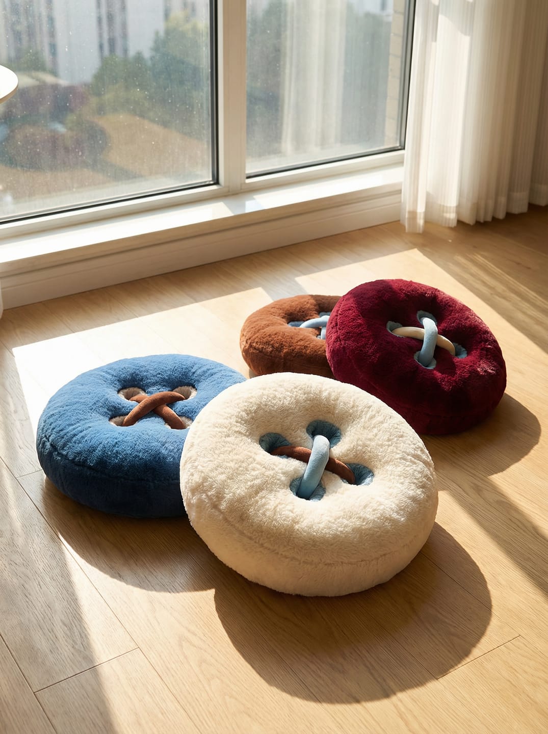 Creative Button-Tufted Cushions, Sofa Pillows