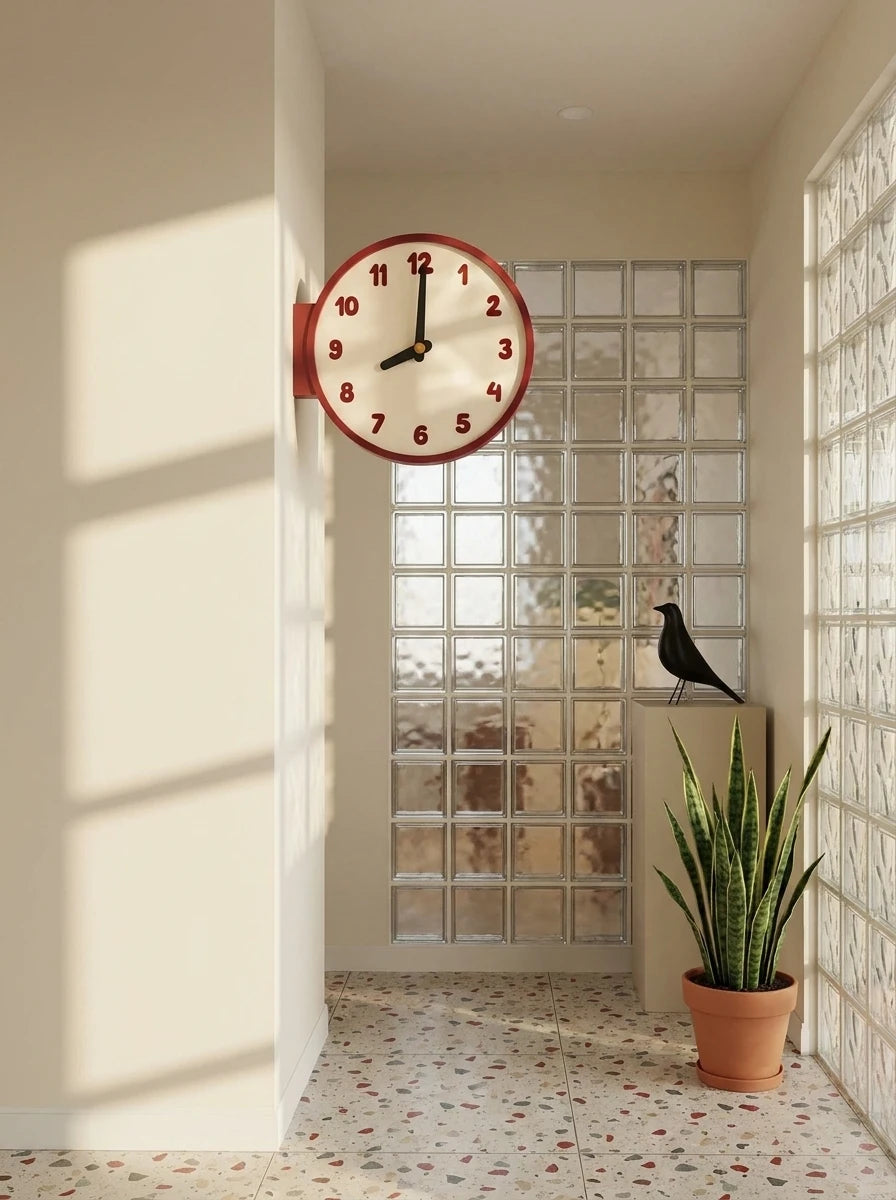 Corner-Mounted Acrylic Wall Clock — The Multi-Zone Sanctuary Timepiece