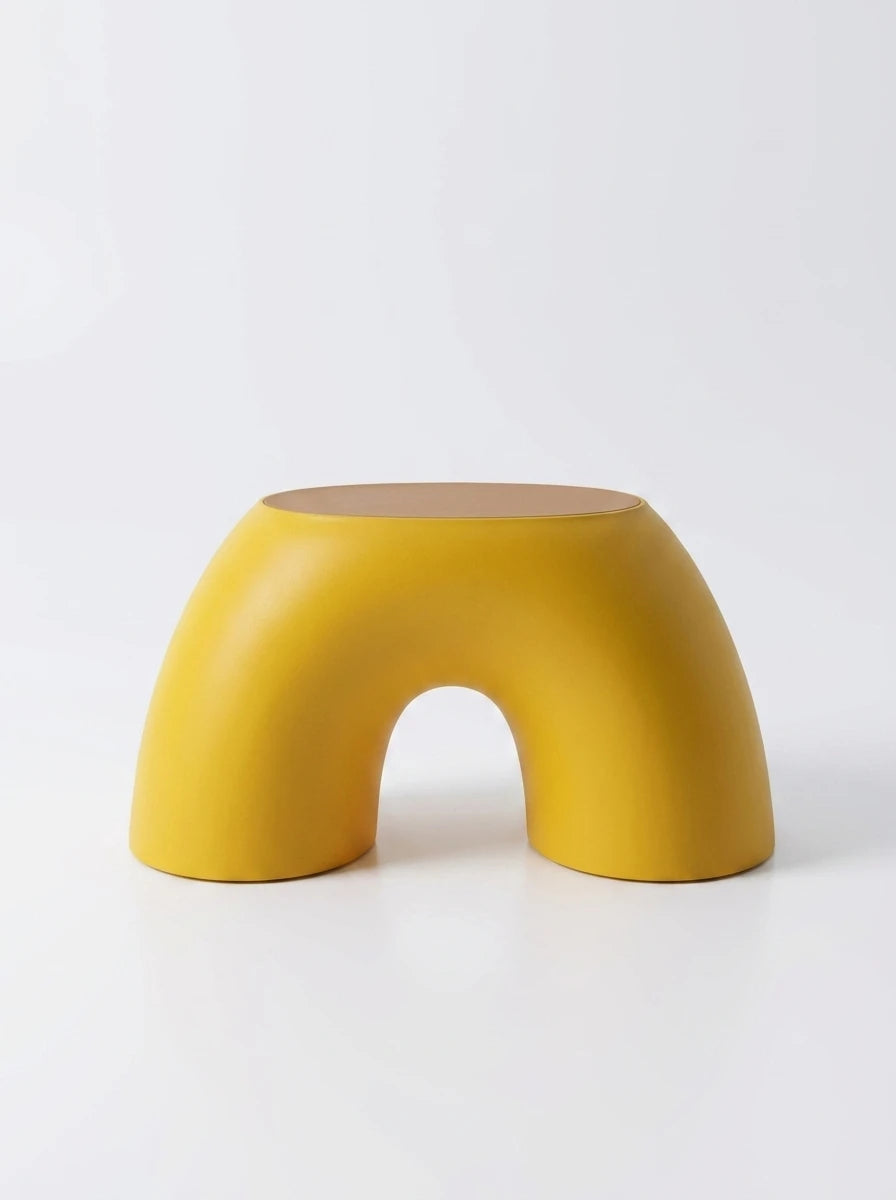 Stacked Rainbow Ring Stool: Dopamine Decor Low Seat