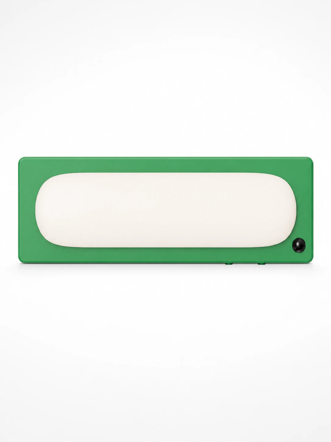 grass green cordless bar light with a rounded white pill diffuser and black motion sensor dot