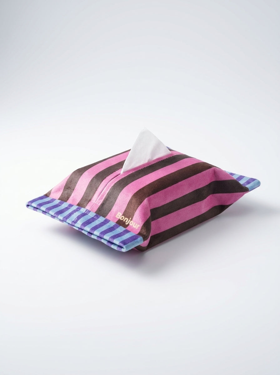 Memphis Vintage-Style Tissue Holder – Retro Geometric Tissue Box