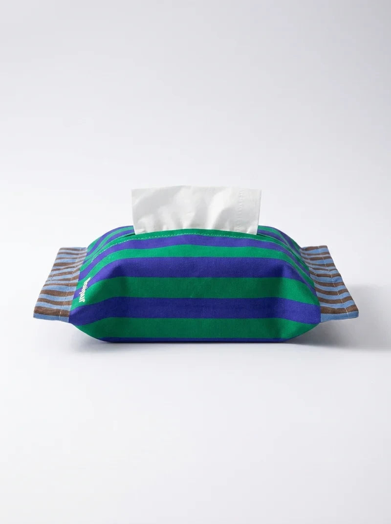 Memphis Geometric Tissue Box Cover: Dopamine Decor Accent