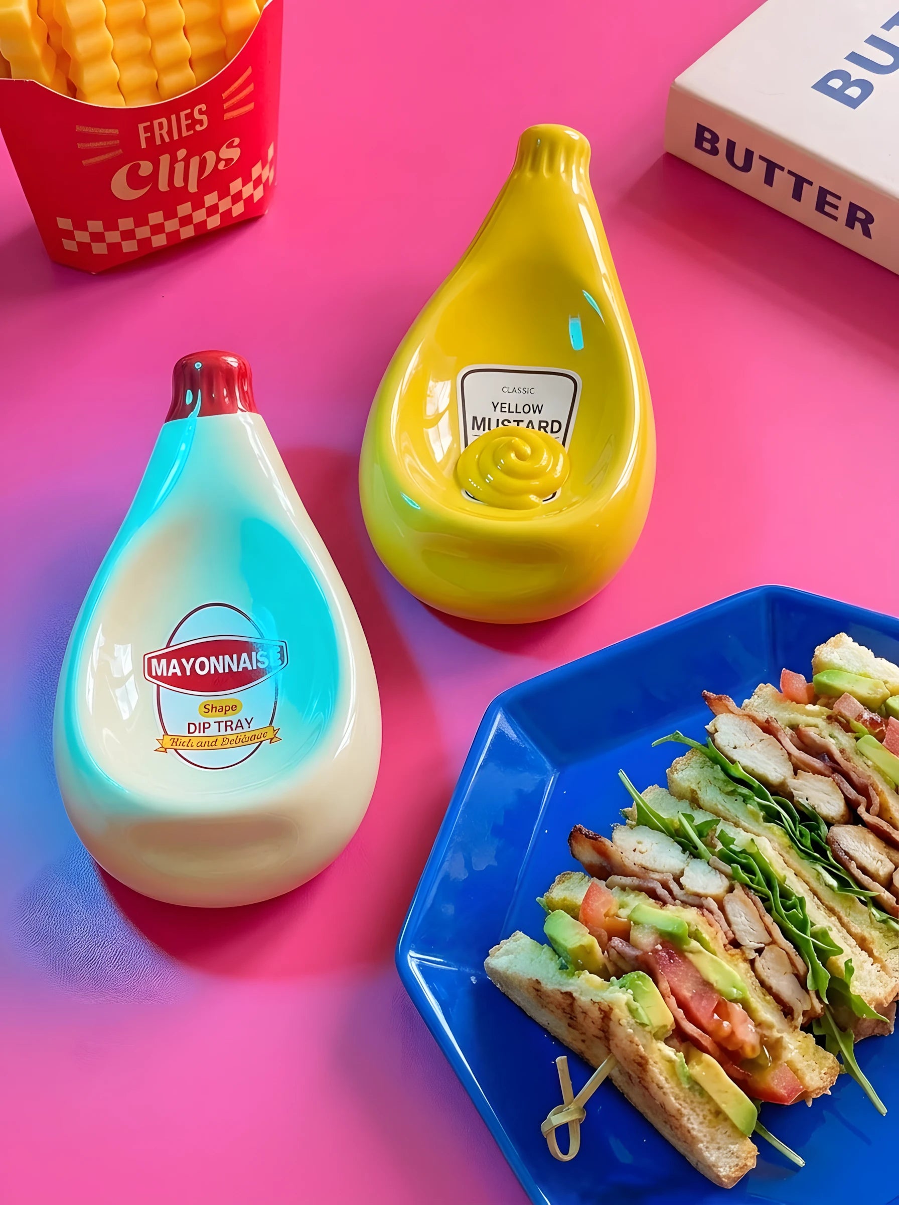 Ceramic Sauce-Bottle Dipping Bowls: The Eclectic Table Essential