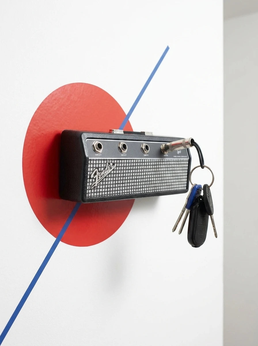Guitar Amp Wall-Mounted Key Holder: The Musician's Entryway Essential