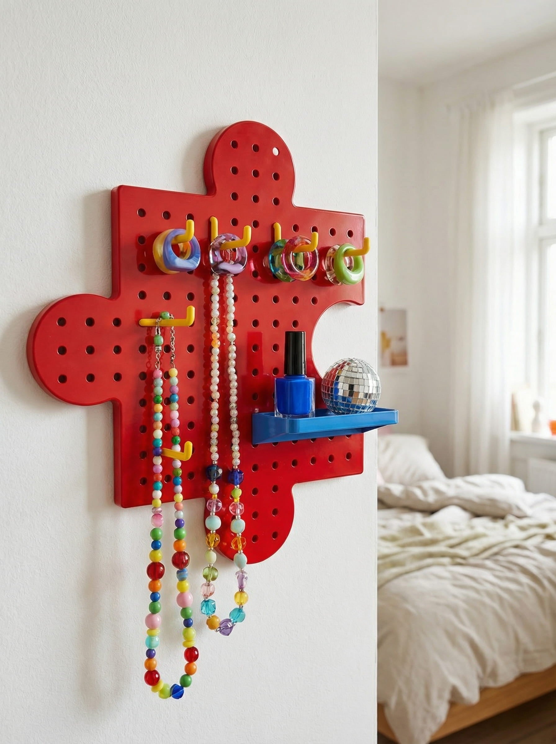 Customizable Pegboard Organizer – Drill-Free Wall Storage