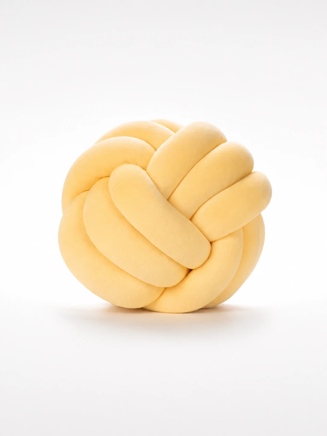 Knotted Ball Throw Pillow: Soft Sculptural Decor