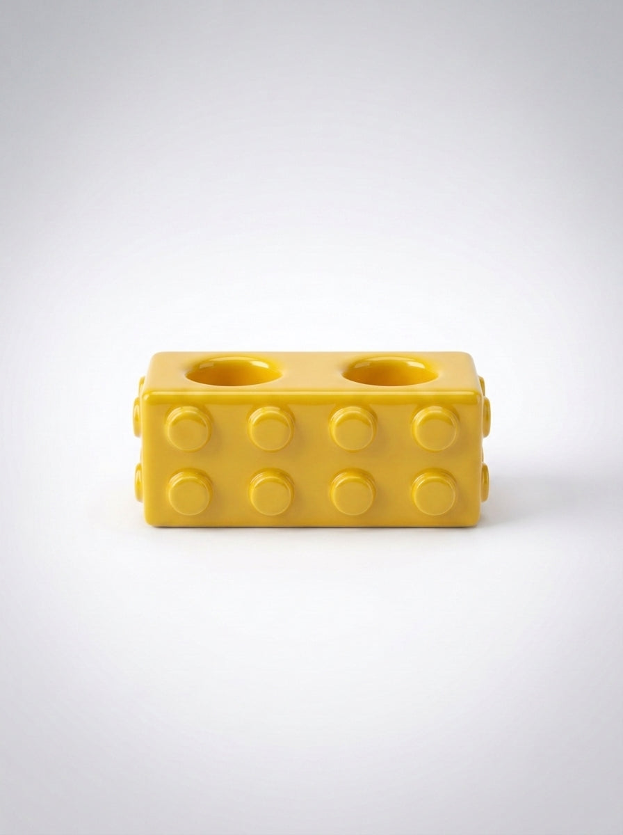 Building Block Ceramic Toothbrush Holder