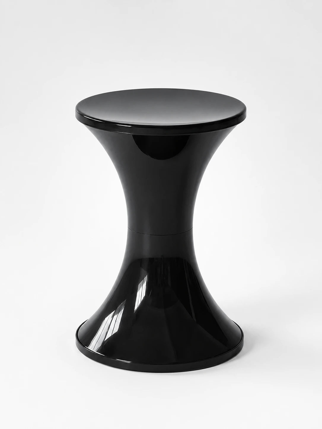 Hourglass Storage Stool — Sculptural Accent Furniture