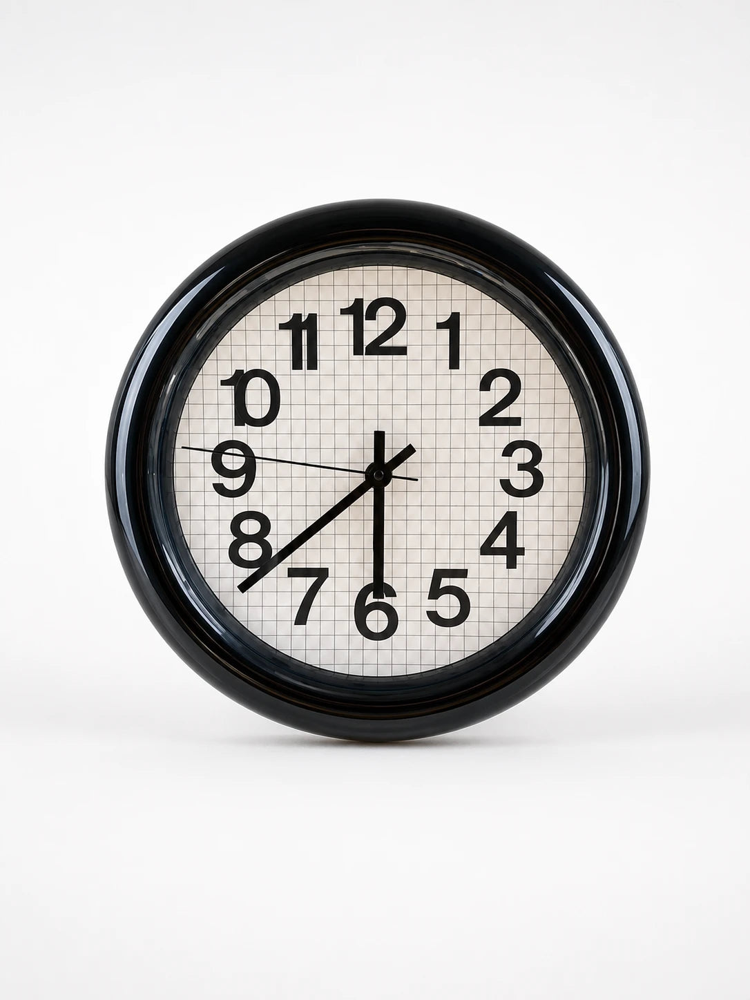 Grid Paper Silent Wall Clock