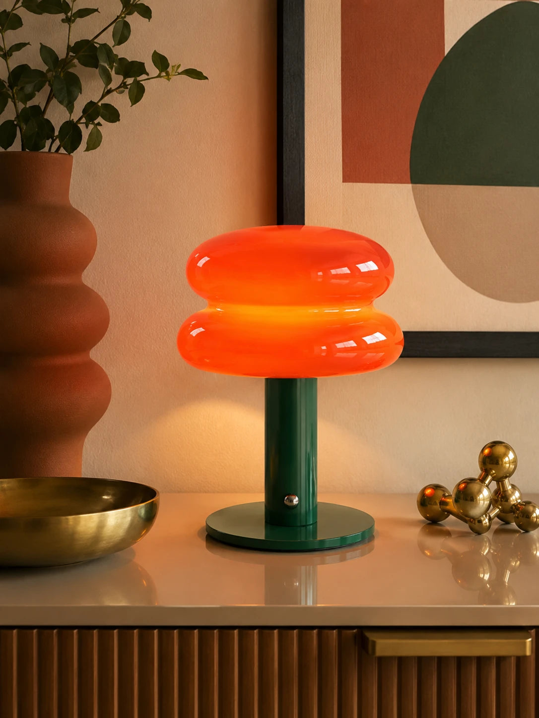Macaron Glass Cordless Table Lamp