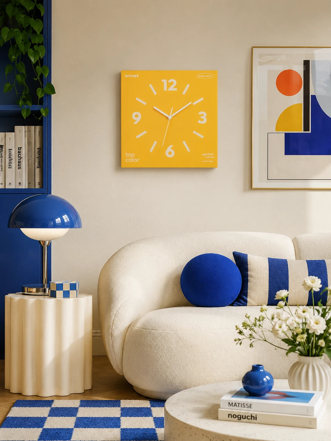 Frameless Silent Square Wall Clock
