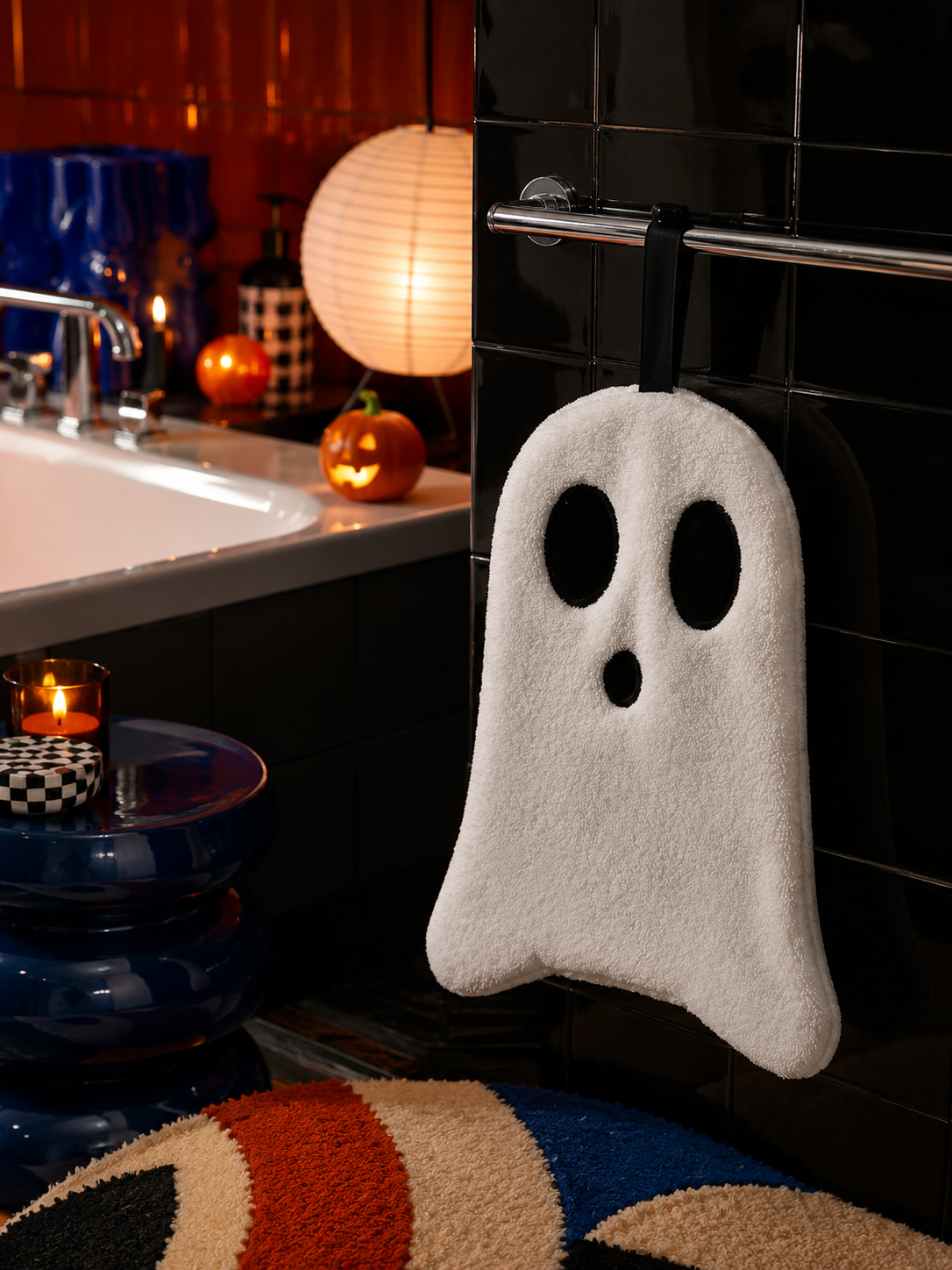 Cute Ghost Halloween Hand Towel