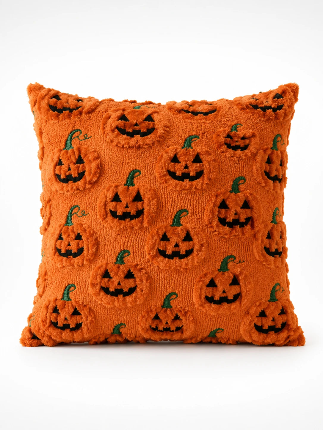 Halloween Velvet Pumpkin & Ghost Pillow Cover