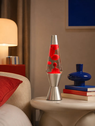 Retro Silver Lava Lamp