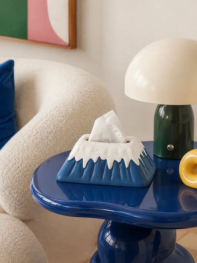 Snow Mountain Ceramic Tissue Box Cover
