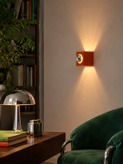 Memphis Geometric Wall Sconce: Retro Pull-Chain Lighting