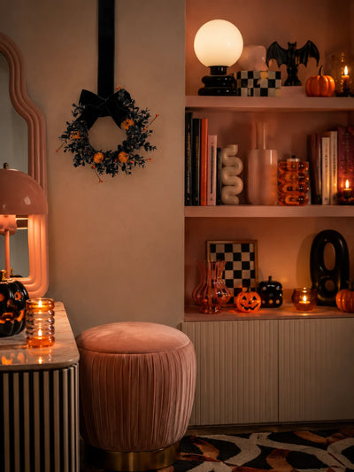 Spooky Velvet Halloween Wreath