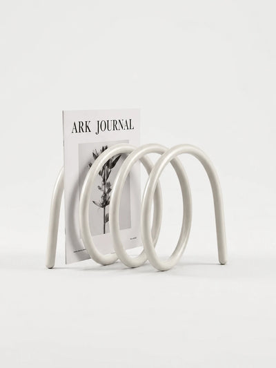Curved Metal Wire Desktop Bookshelf