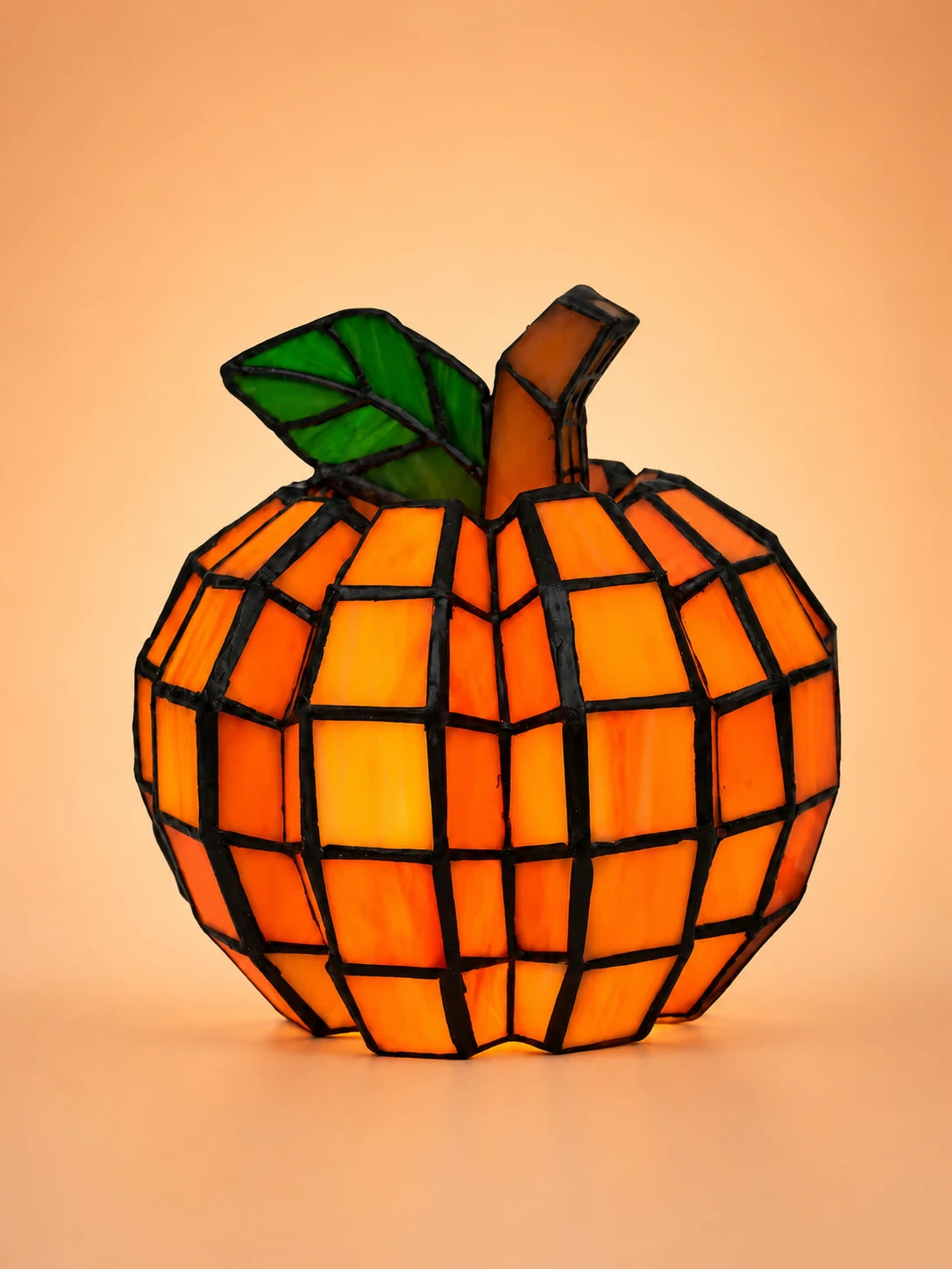 Stained Glass Pumpkin Lamp