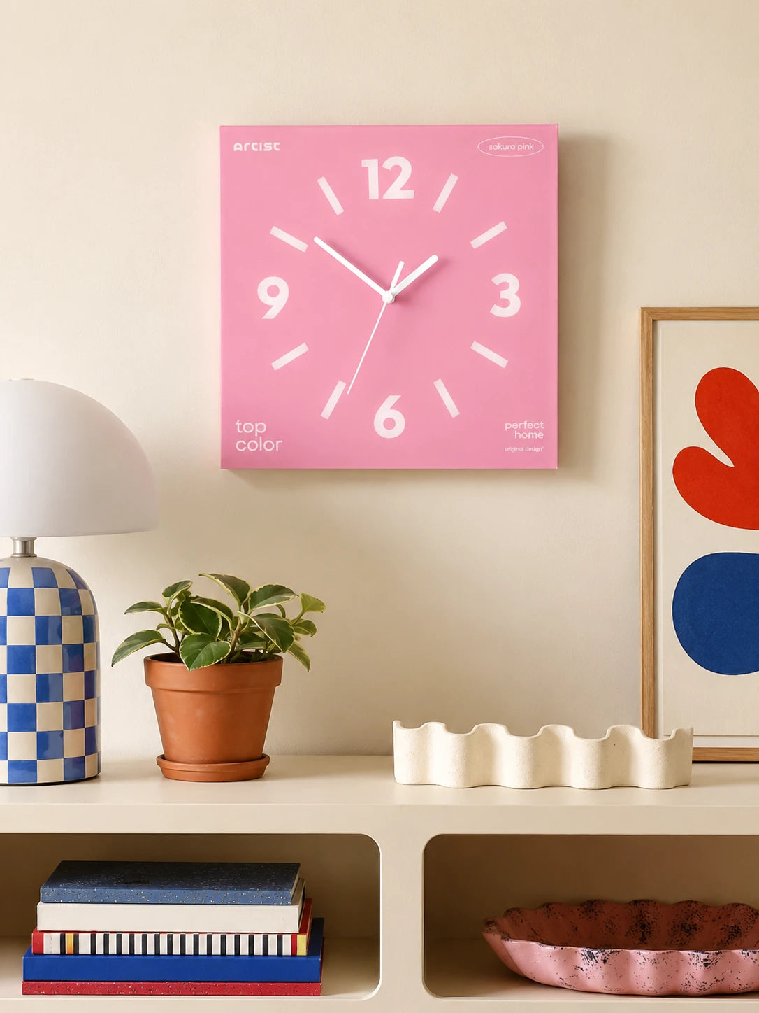 Frameless Silent Square Wall Clock