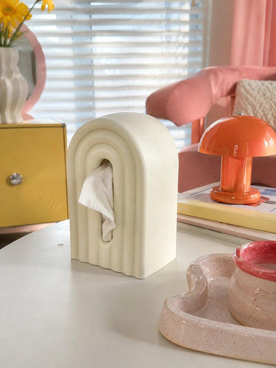Rainbow Ceramic Arch Tissue Box Cover