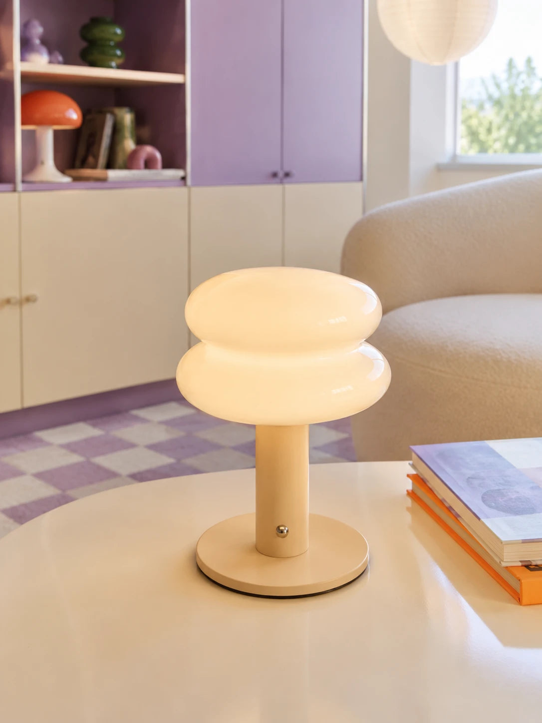 Macaron Glass Cordless Table Lamp