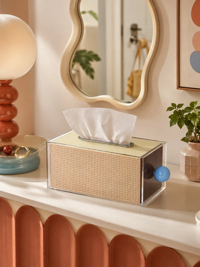 Candy-Colored Memphis Acrylic Tissue Box