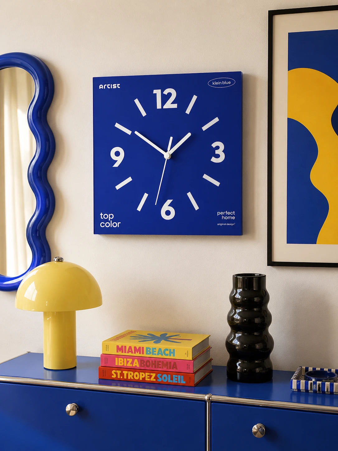Frameless Silent Square Wall Clock