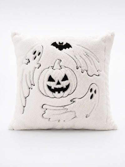 Halloween Velvet Pumpkin & Ghost Pillow Cover