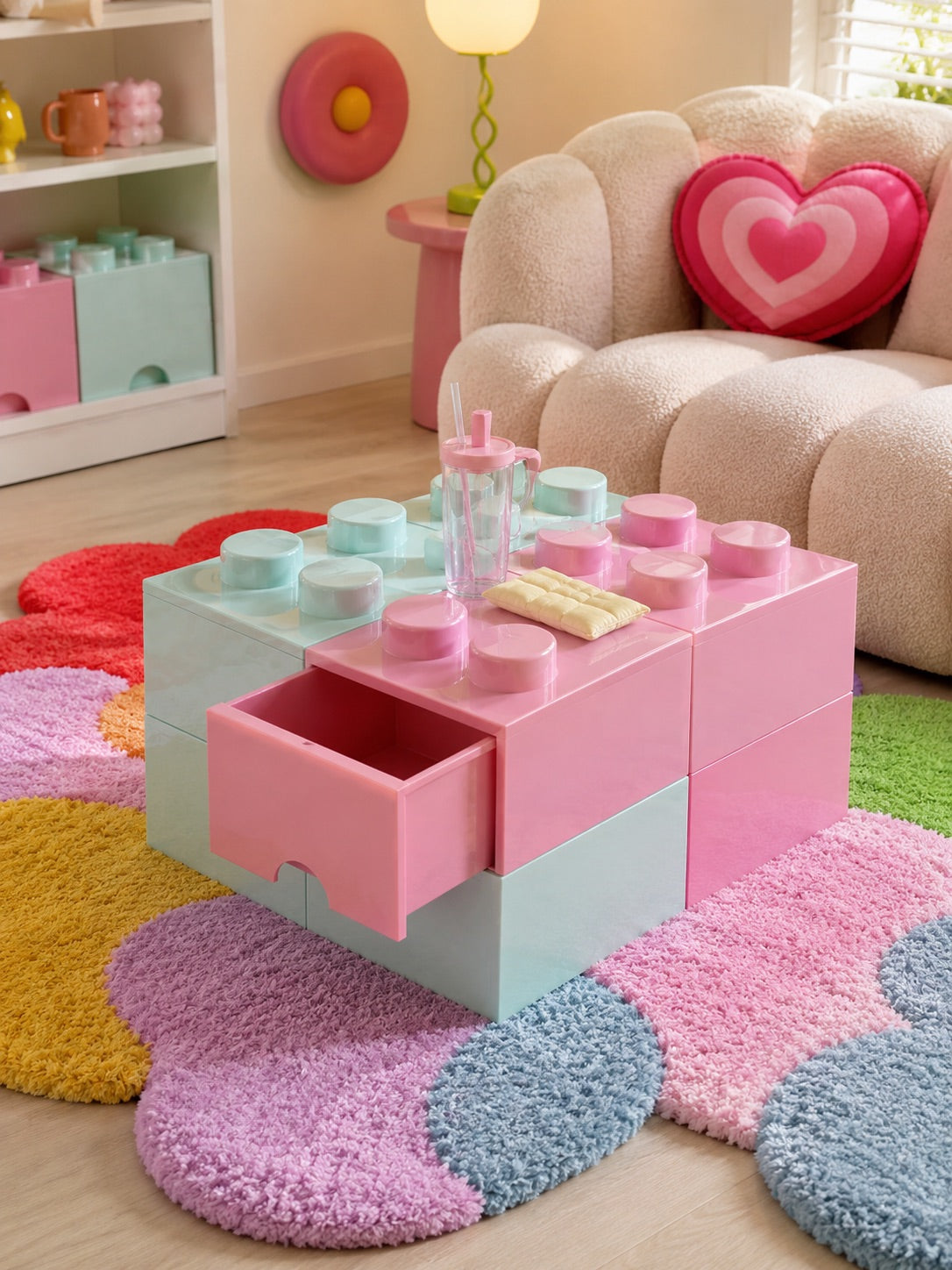 Stackable Modular Sofa Table
